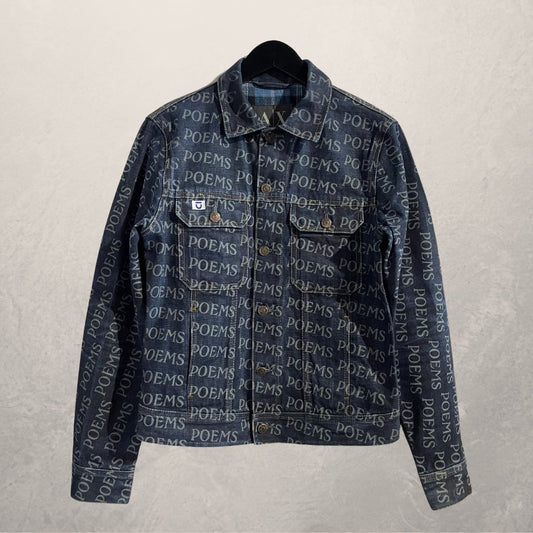 "Poems" Armani Exchange mid blue denim jacket M -by @TheRealClubIndigo