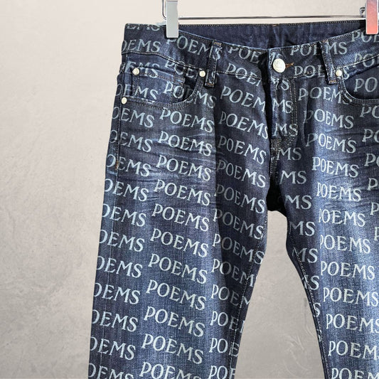 "Poems" vintage mid blue denim pants 38 -by  @TheRealClubIndigo