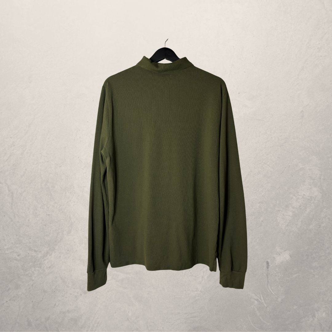 Polo Ralph Lauren khaki longsleeve polo L