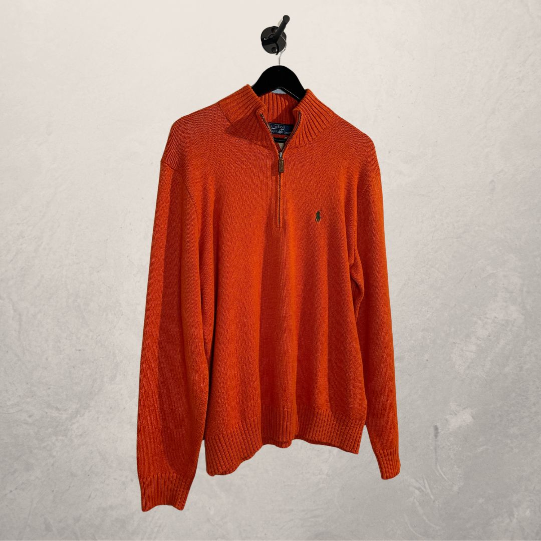 Polo Ralph Lauren orange knit jumper L