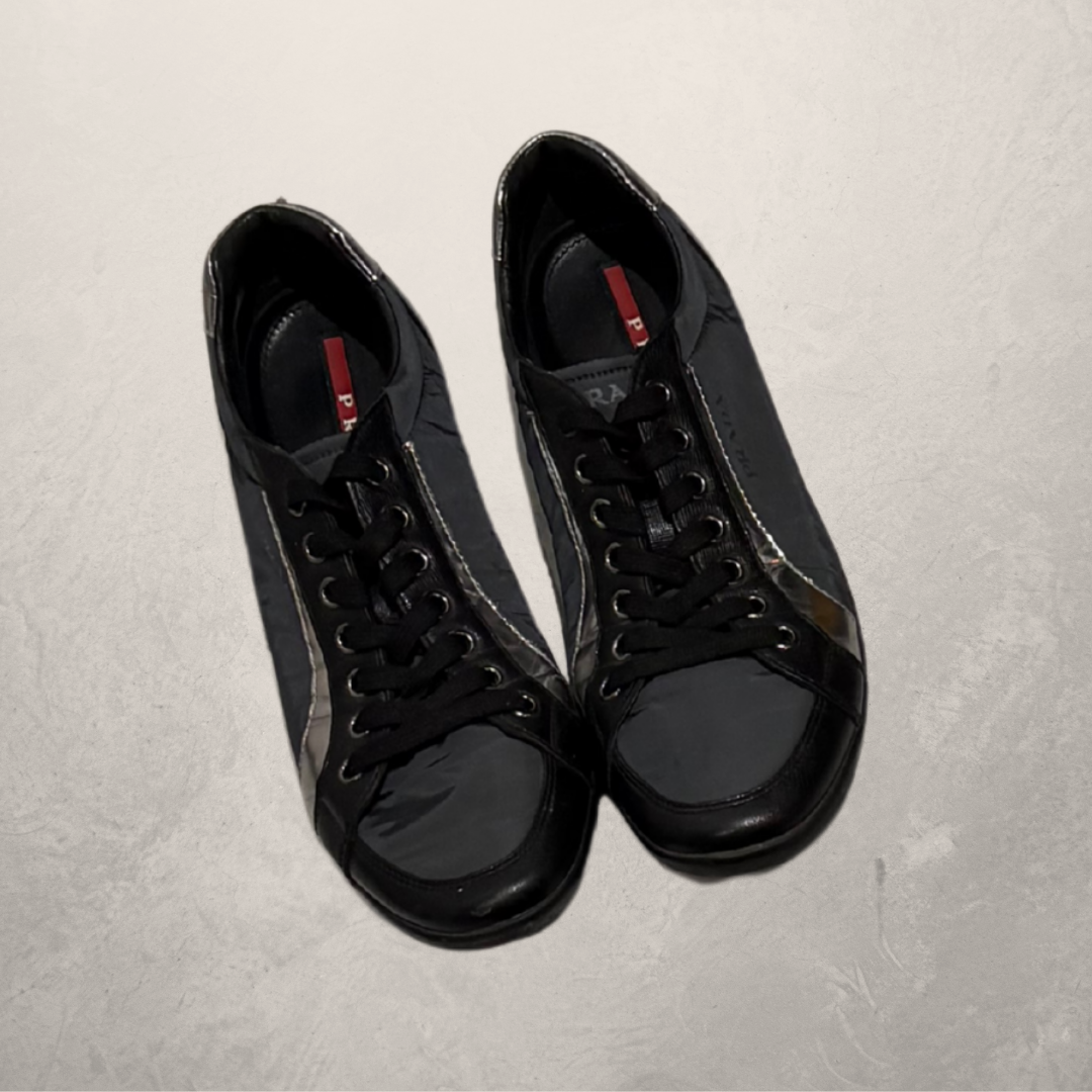 Prada black Nylon sneakers 44