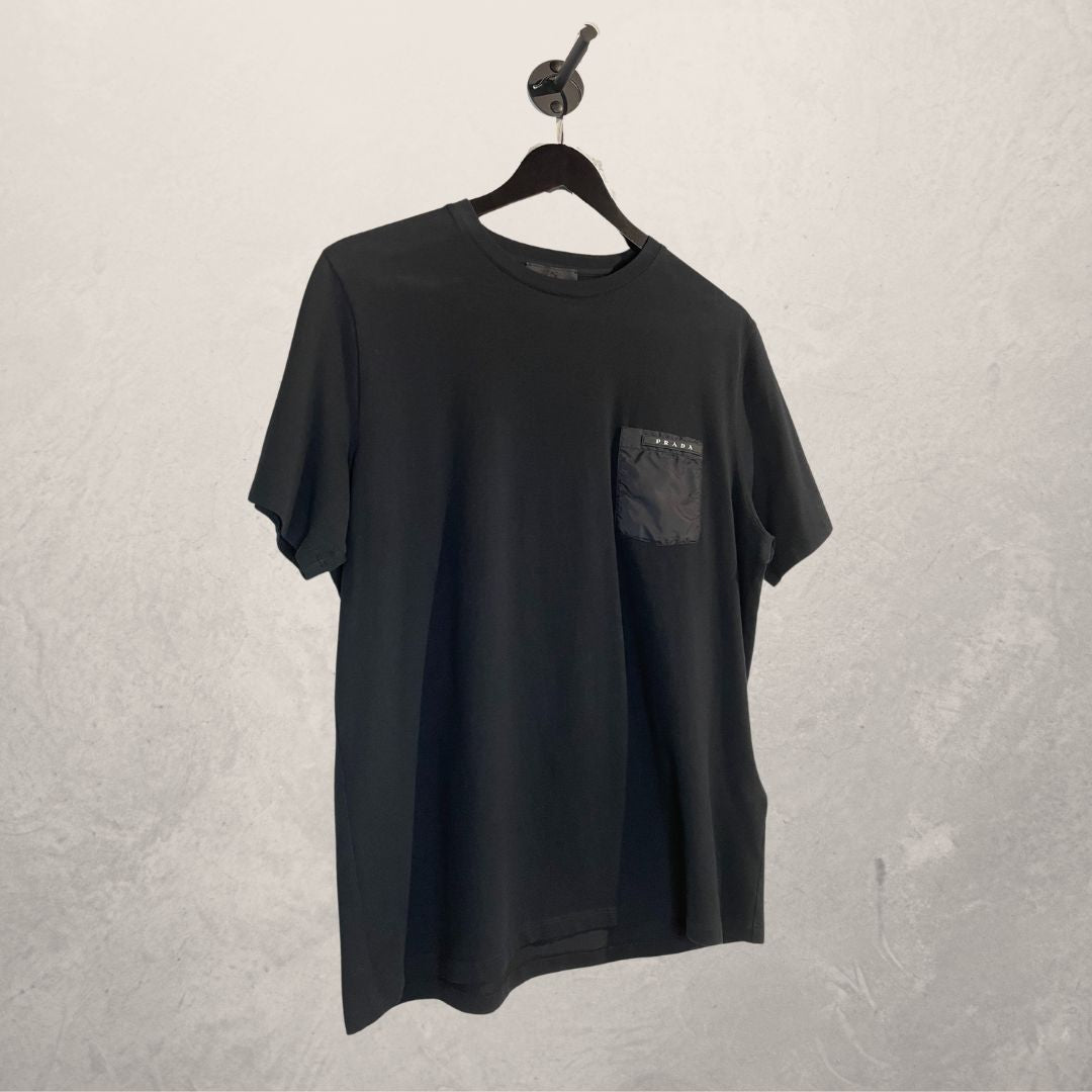 Prada black pocket t shirt M