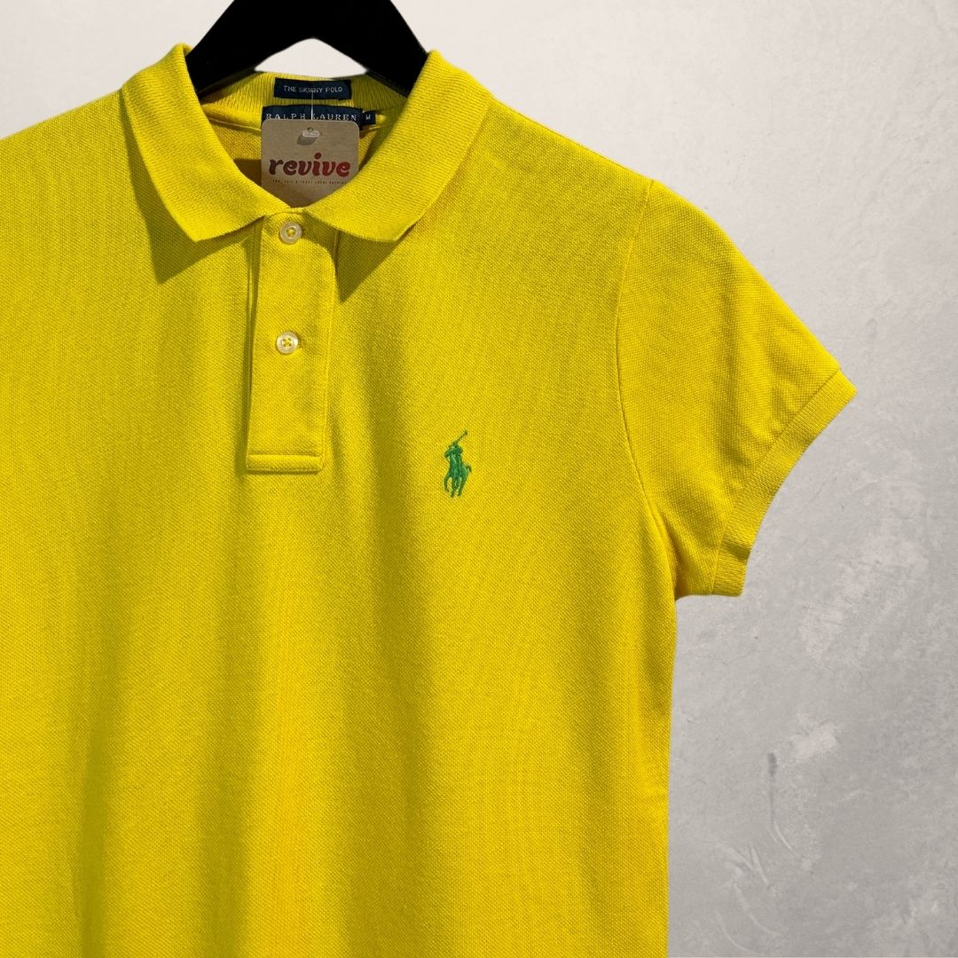 Ralph Lauren Gele polo met groen logo M