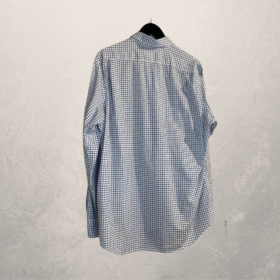 Ralph Lauren blue stripe ls shirt L