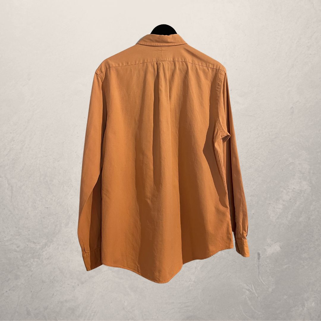 Ralph Lauren burnt orange ls shirt L