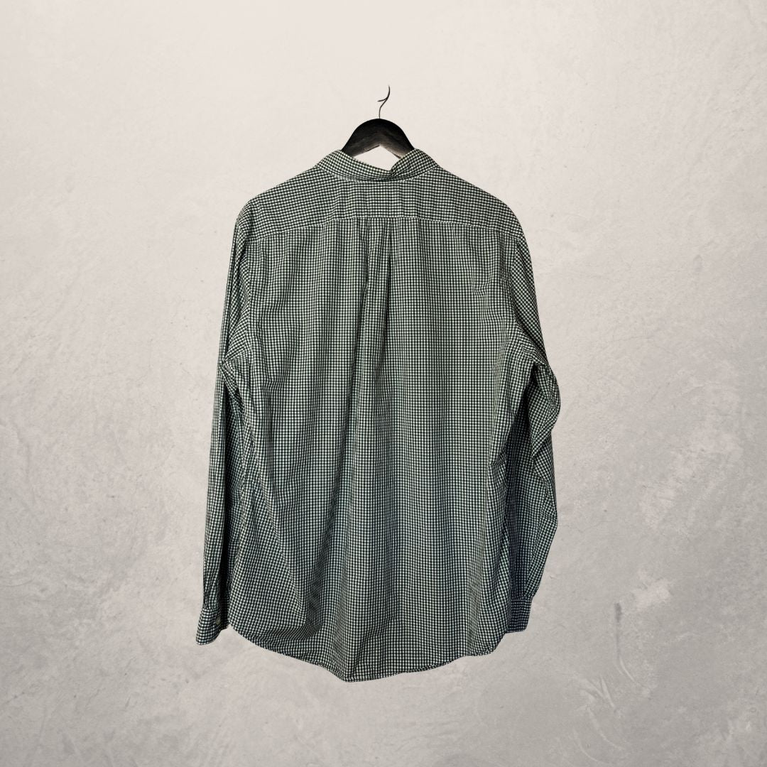 Ralph Lauren groen oranje logo shirt L