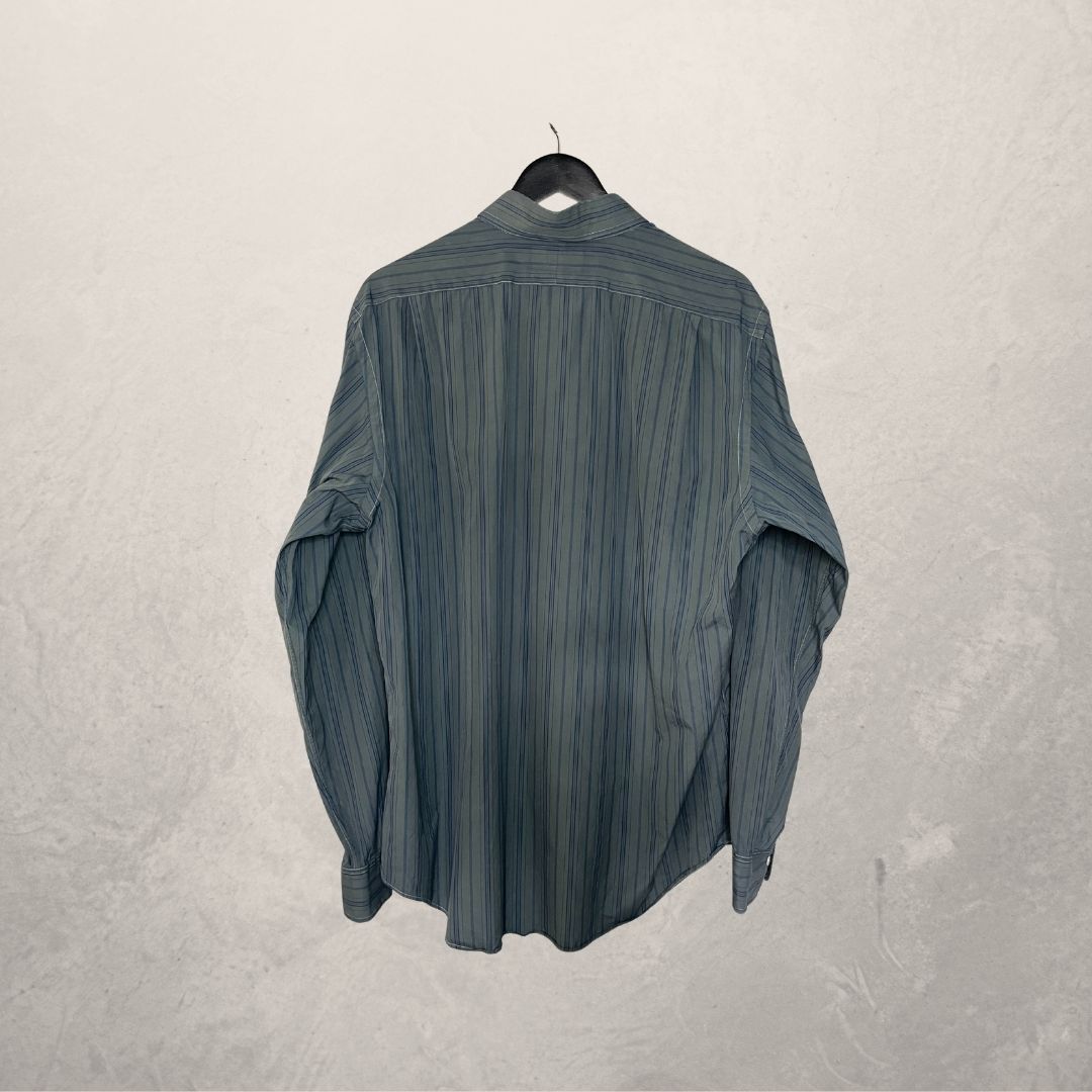 Ralph Lauren marineblauw gestreept overhemd XL