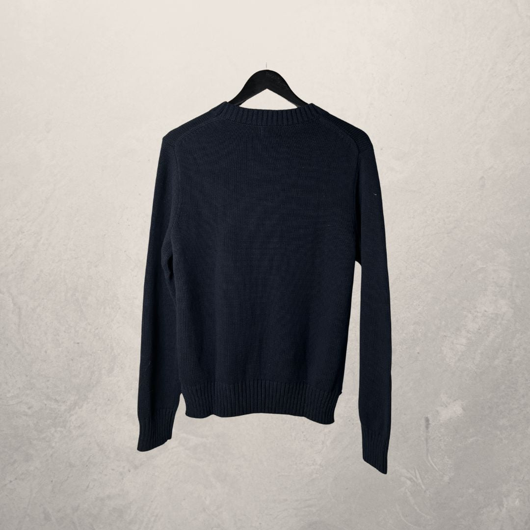Ralph Lauren navy teddy jumper L