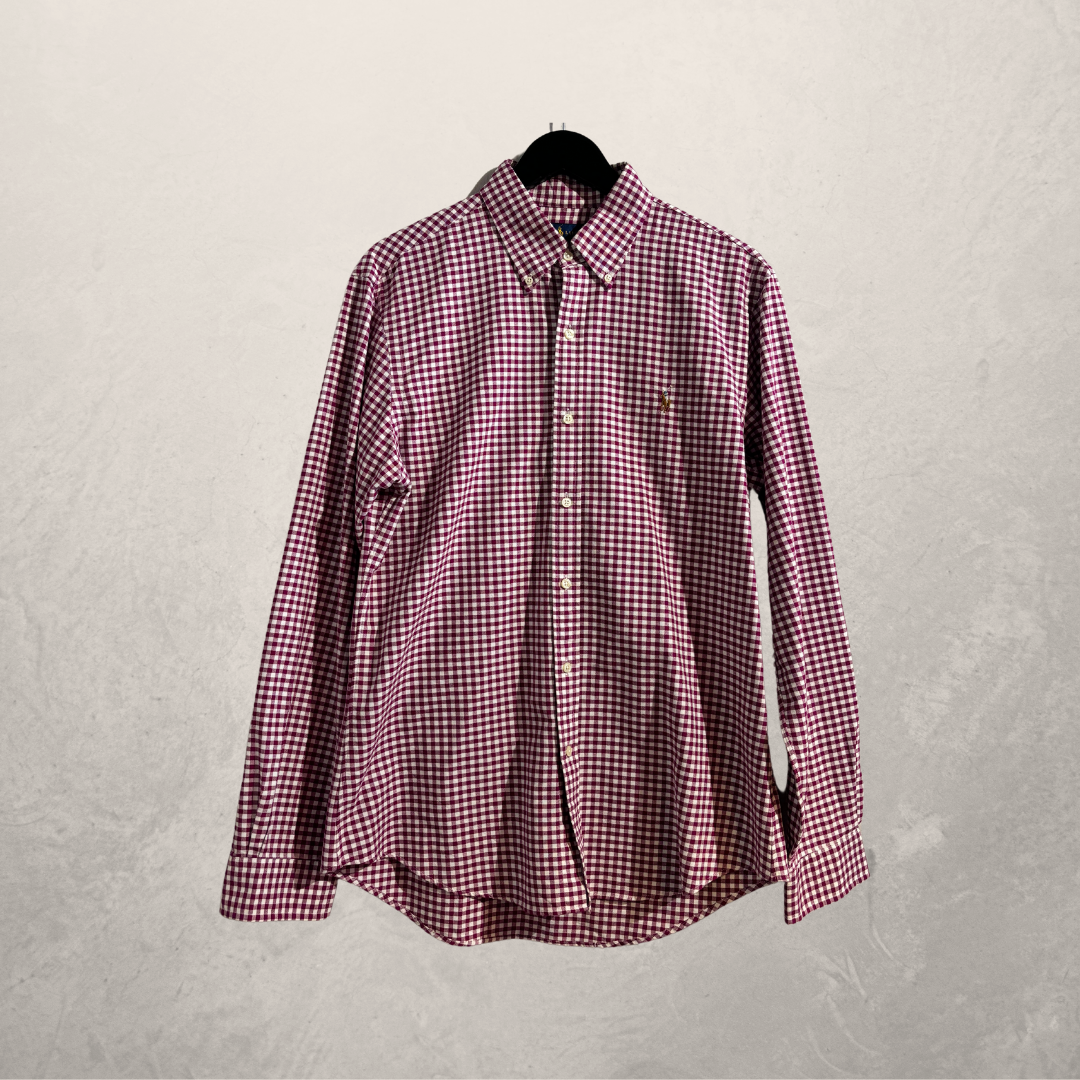 Ralph Lauren red check shirt L