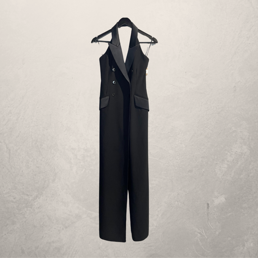 Reiss zwarte smoking jumpsuit S