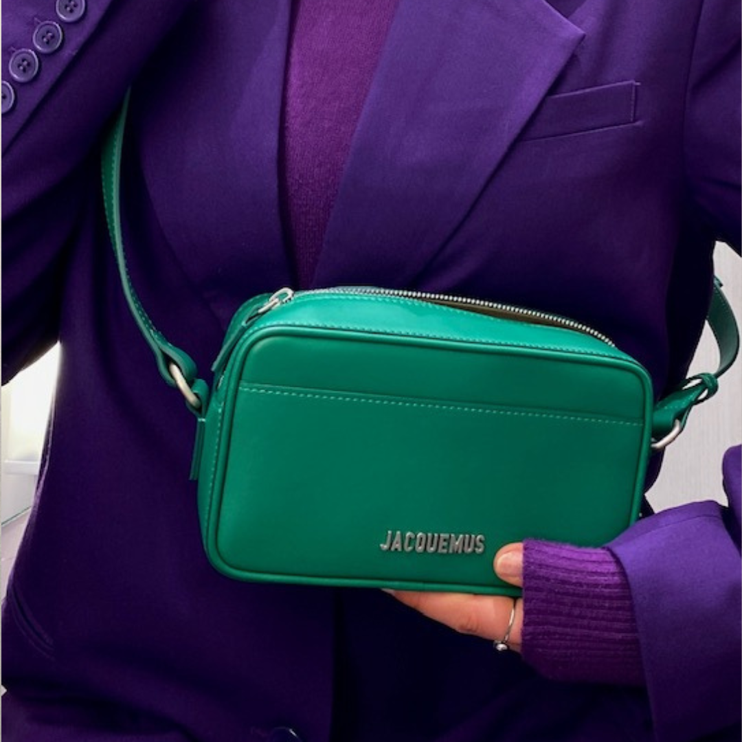 Jacquemus groene Baneto crossbody tas (met stofzak) - door RomaeStudios