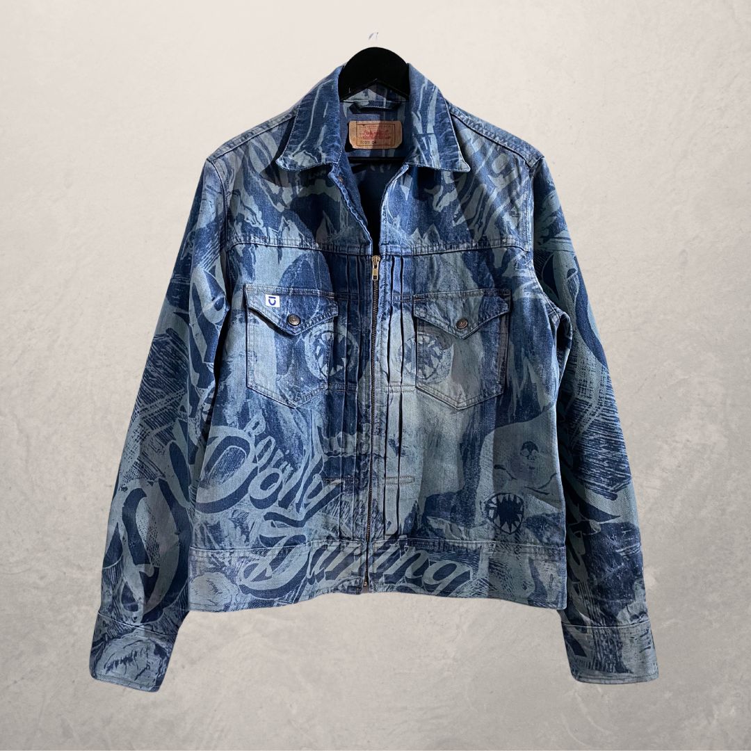 "Rozen Crew" Levis middenblauw spijkerjack L -van @TheRealClubIndigo