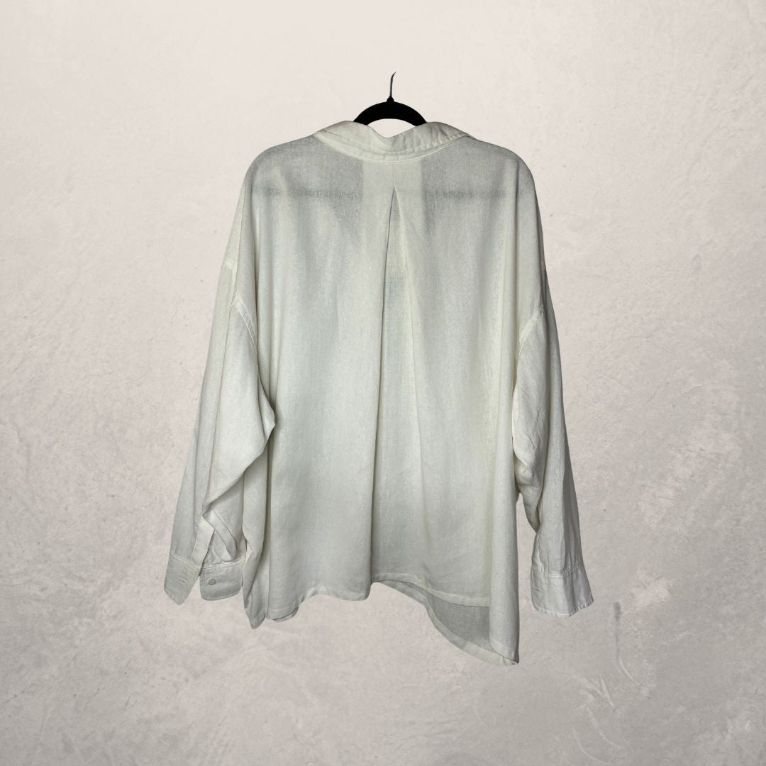 SESE wit Chloe overhemd linnenmix M/L