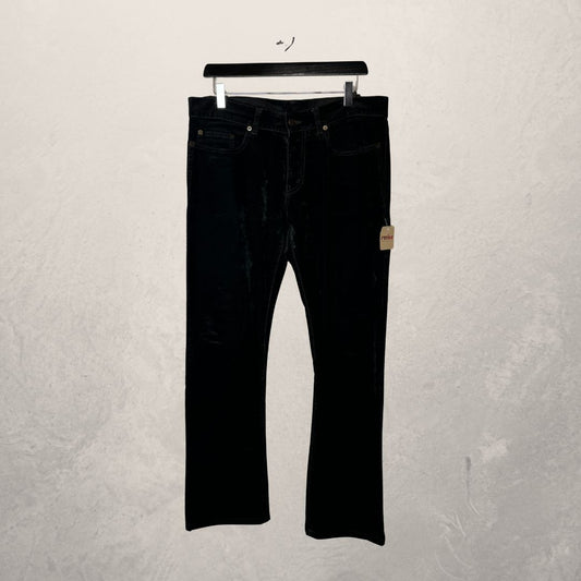 Saint Laurent Paris black velvet pants 32