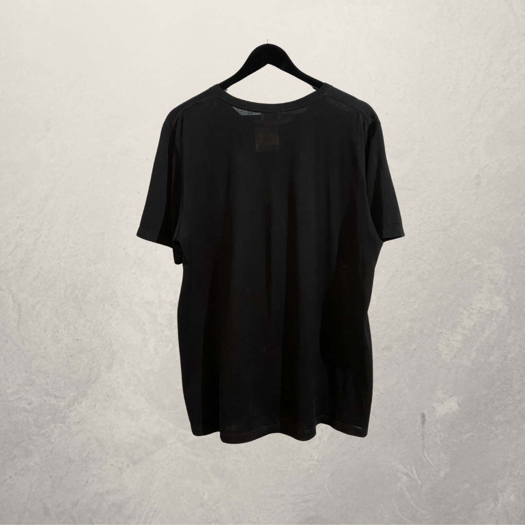 Saint Laurent zwart grafisch katoenen t-shirt M