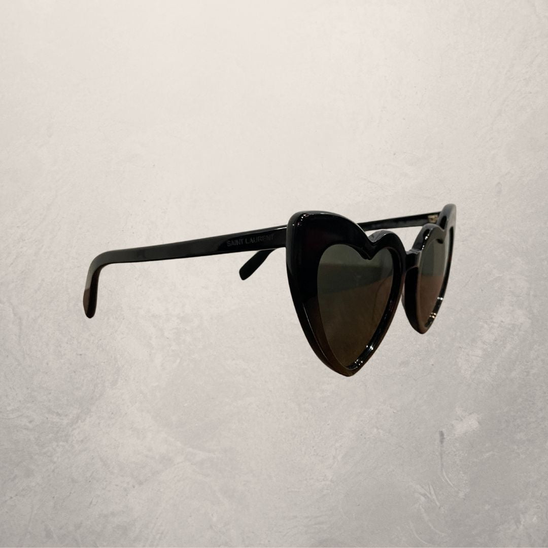 Saint Laurent black heart sunglasses