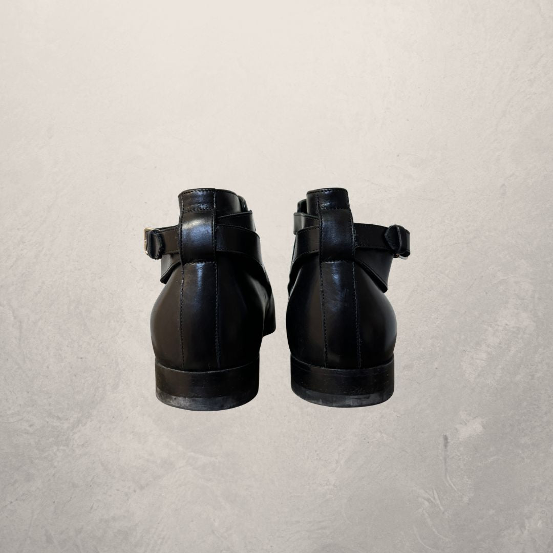 Saint Laurent black leather shoes 40