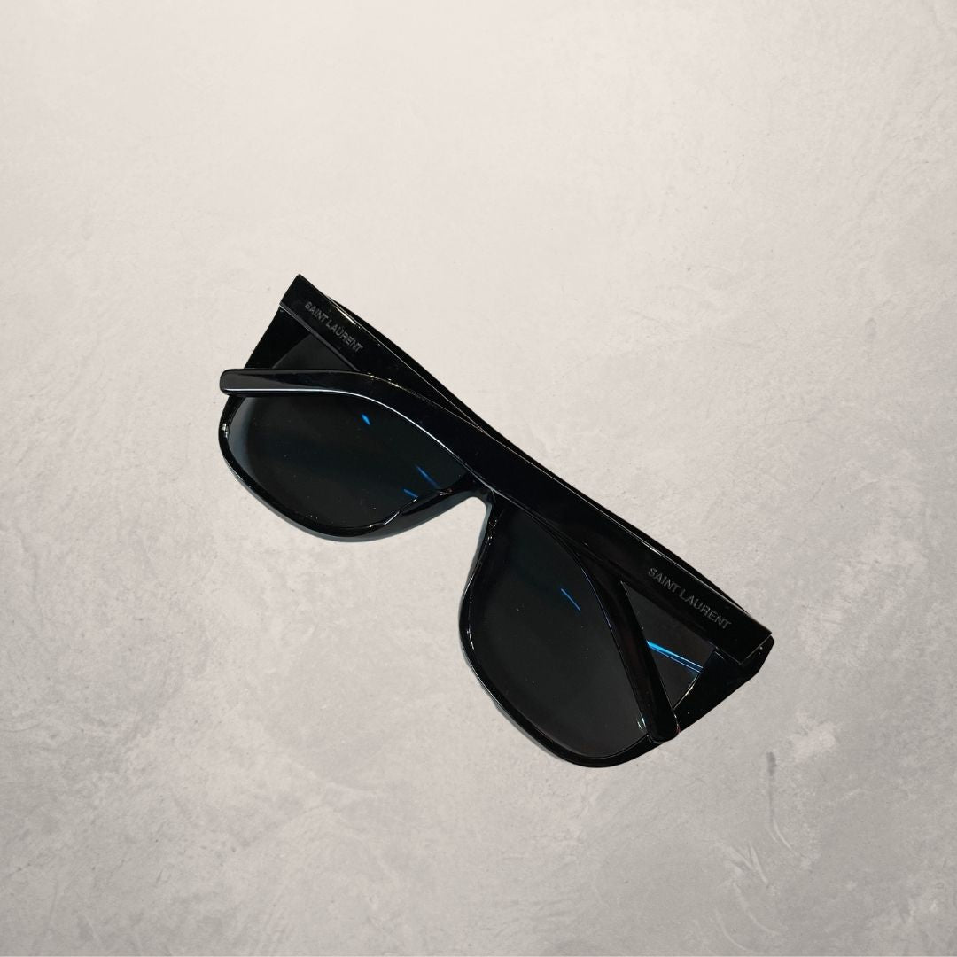 Saint Laurent black polarized sunglasses