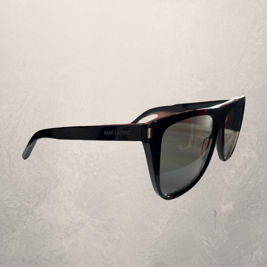 Saint Laurent black polarized sunglasses