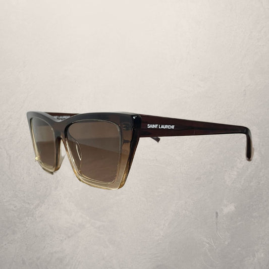 Saint Laurent brown cateye sunglasses