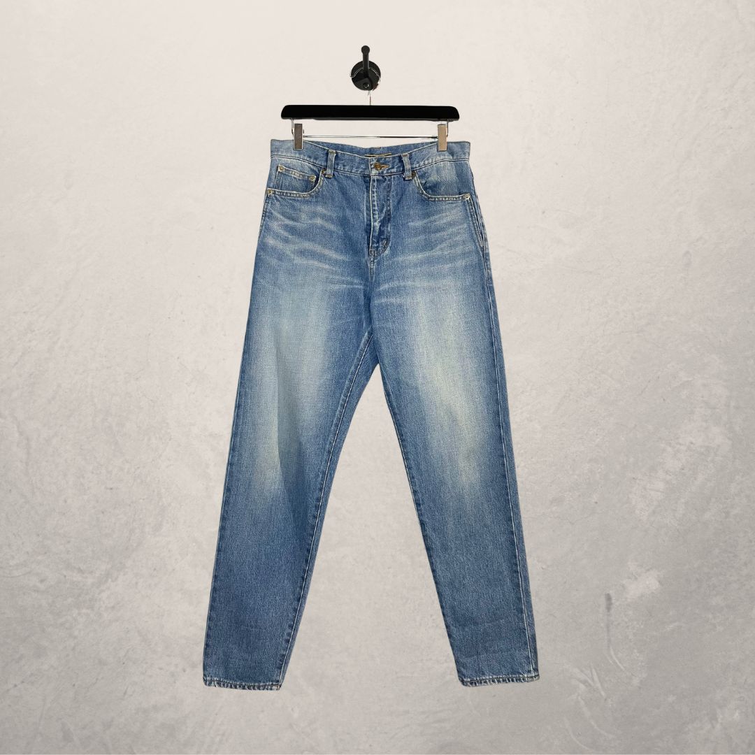 Saint Laurent mid blue mom jeans 38