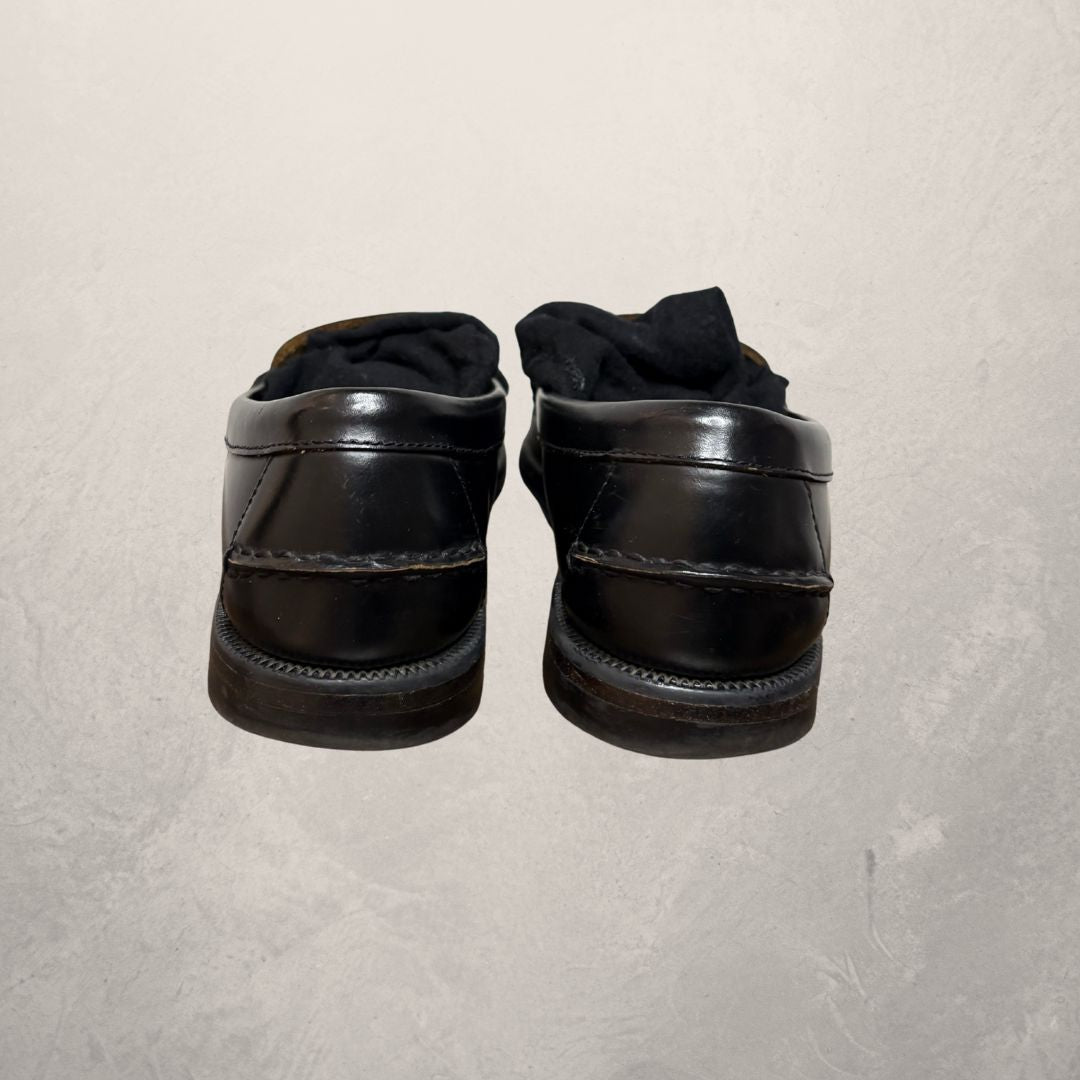 Sebago black classic loafers 38 w/box