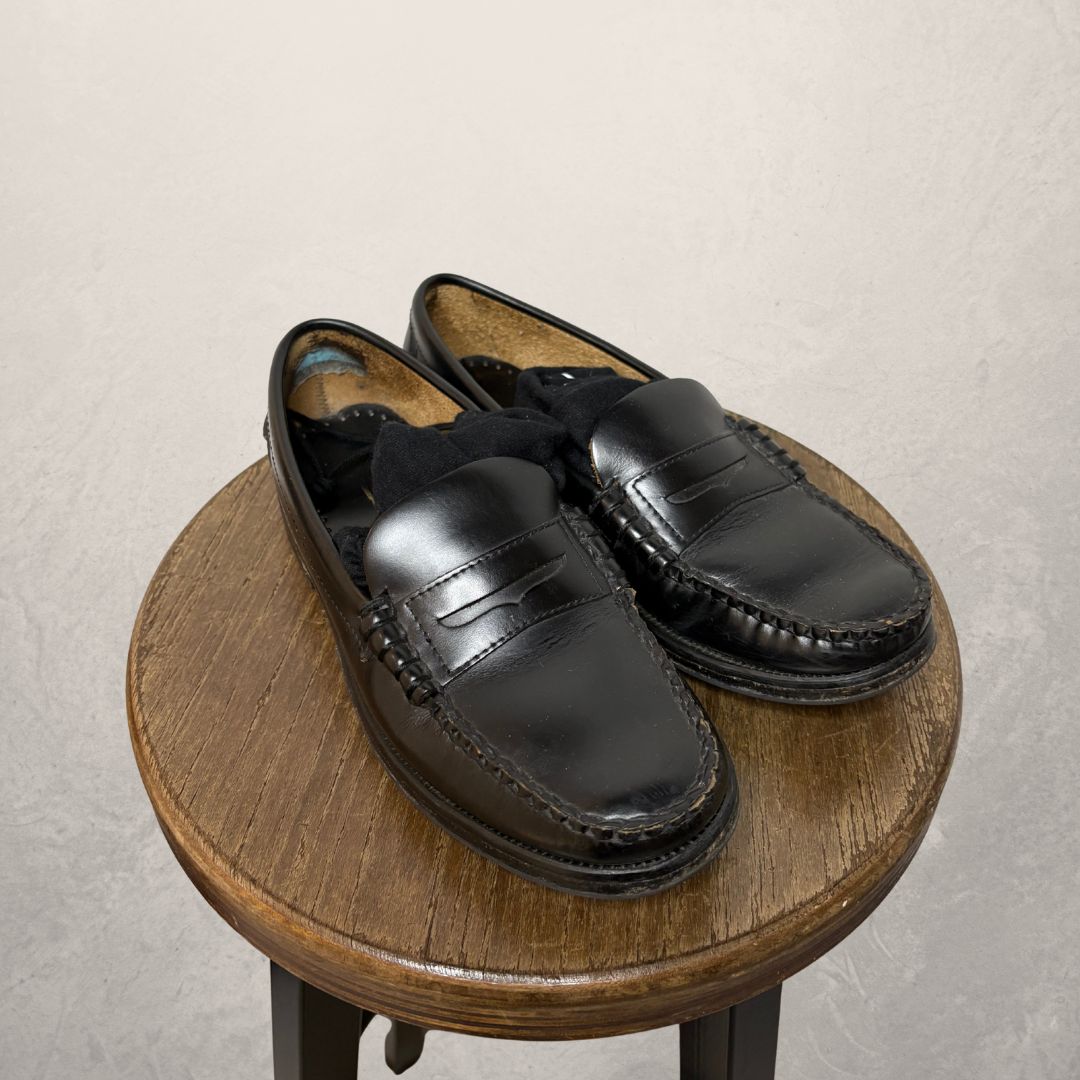 Sebago black classic loafers 38 w/box