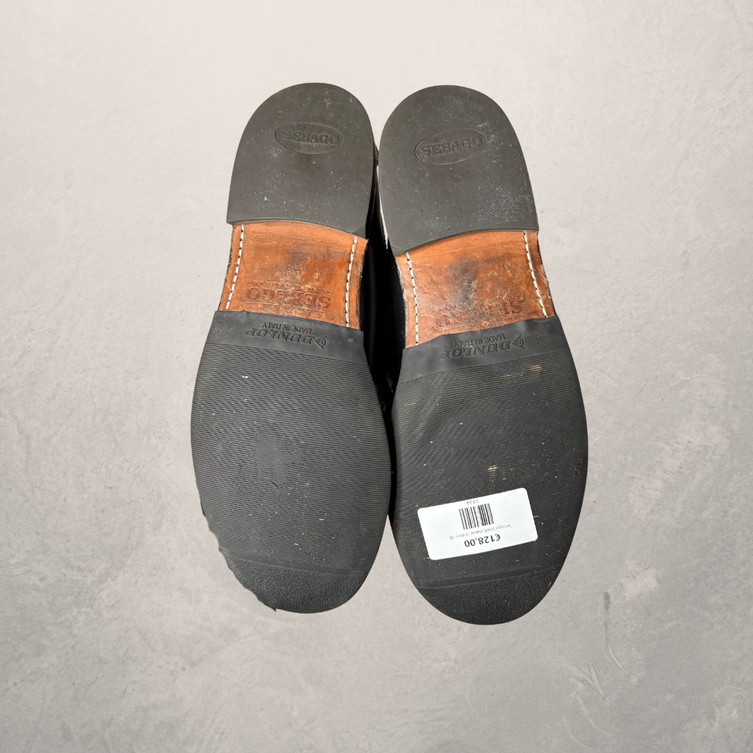 Sebago black classic loafers 38 w/box