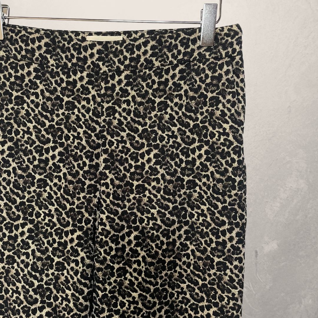 Sezane glitter leopard print pants S