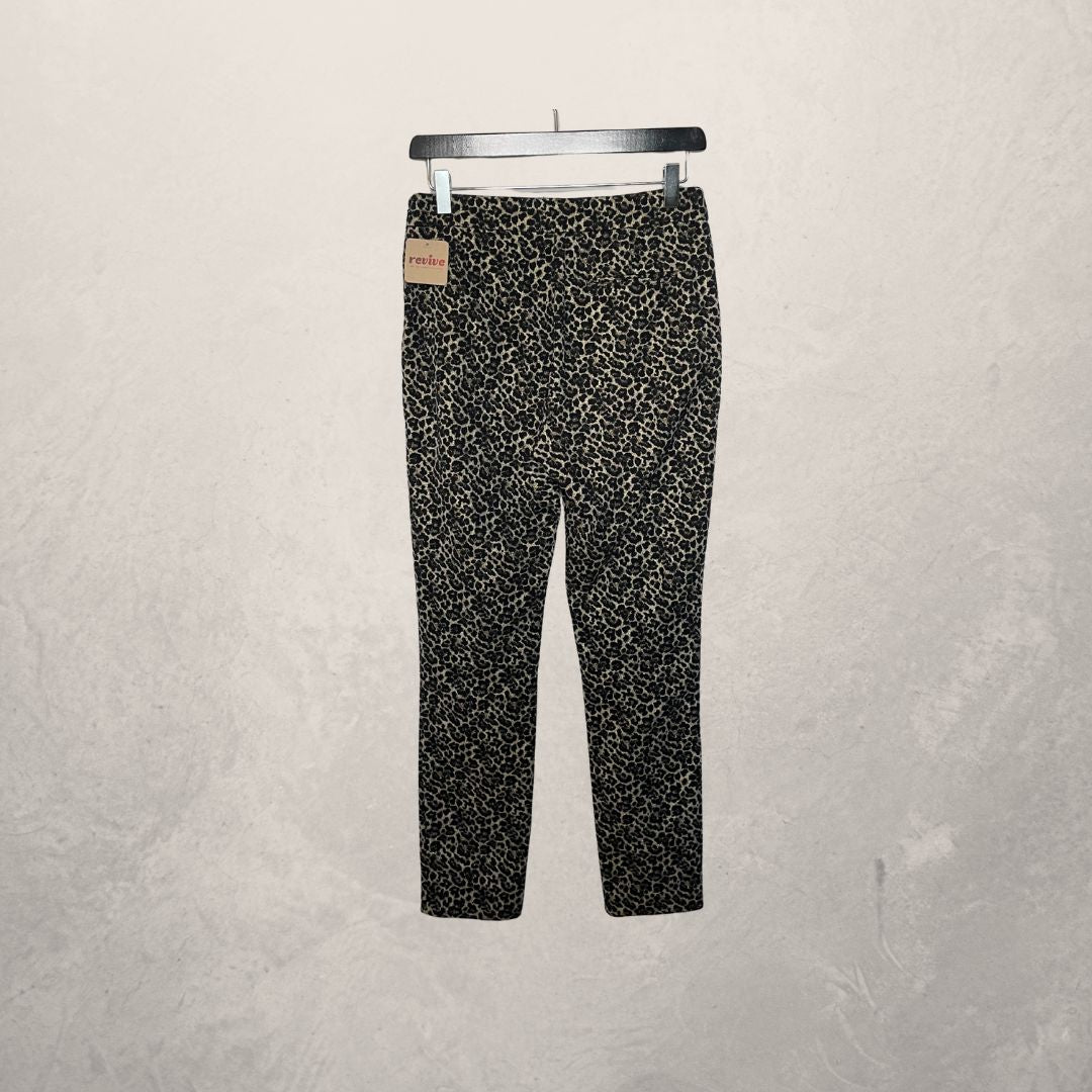 Sezane glitter leopard print pants S