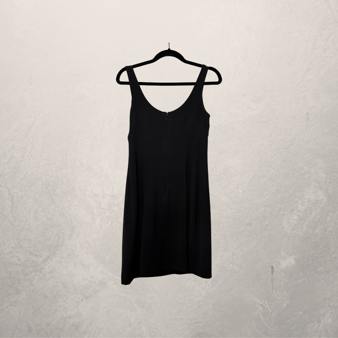 Sportmax black mini tank dress S