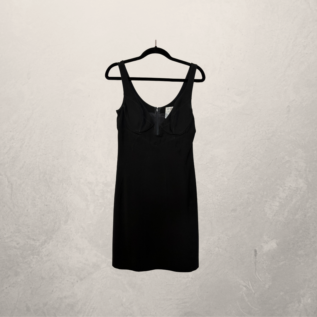Sportmax black mini tank dress S