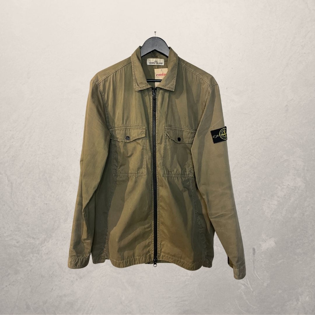Stone Island khaki anorak zip up jacket XL