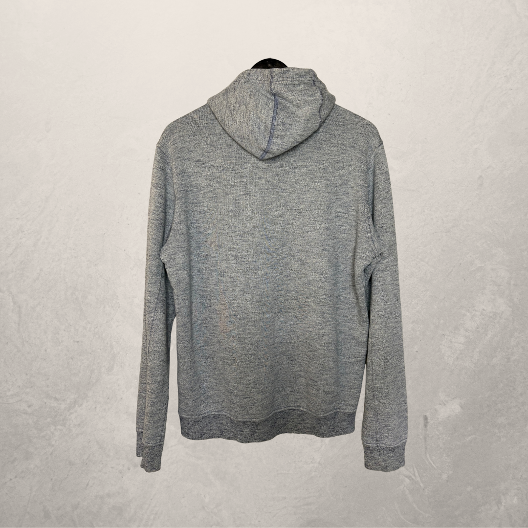 Stone Island light grey 100% cotton hoodie L