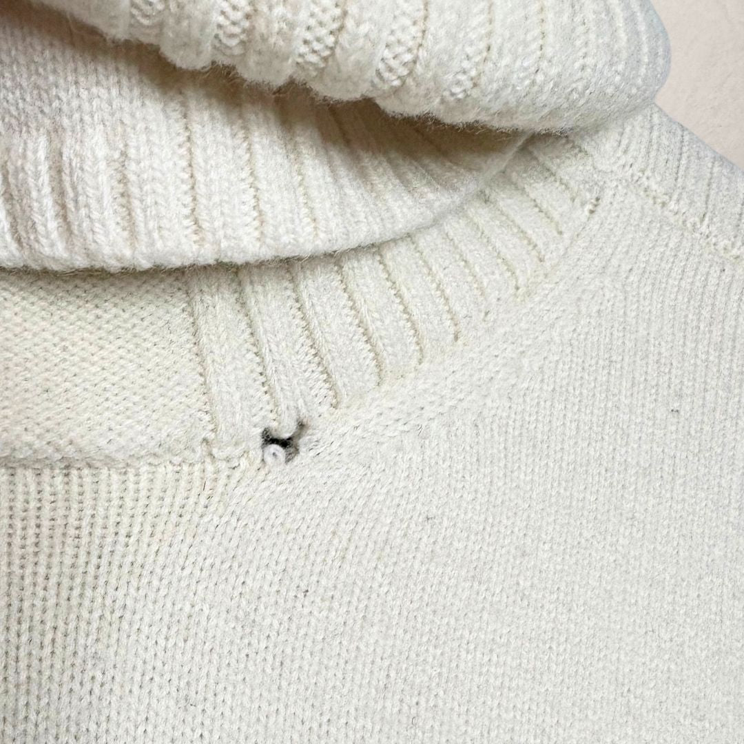 Stone Island Shadow Project wit gebreide coltrui van wol (goede staat) M