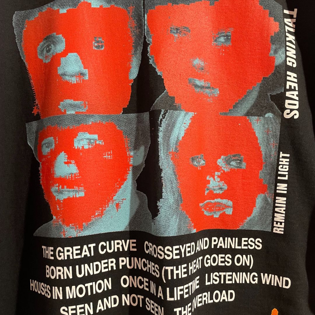 Stussy "Talking Heads" speciale editie zwart t-shirt L/XL