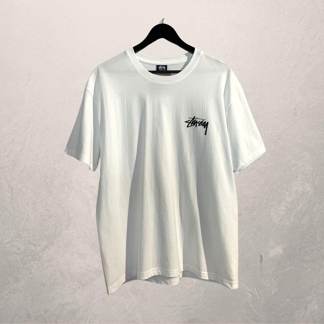 Stussy witte paddestoel t-shirt L