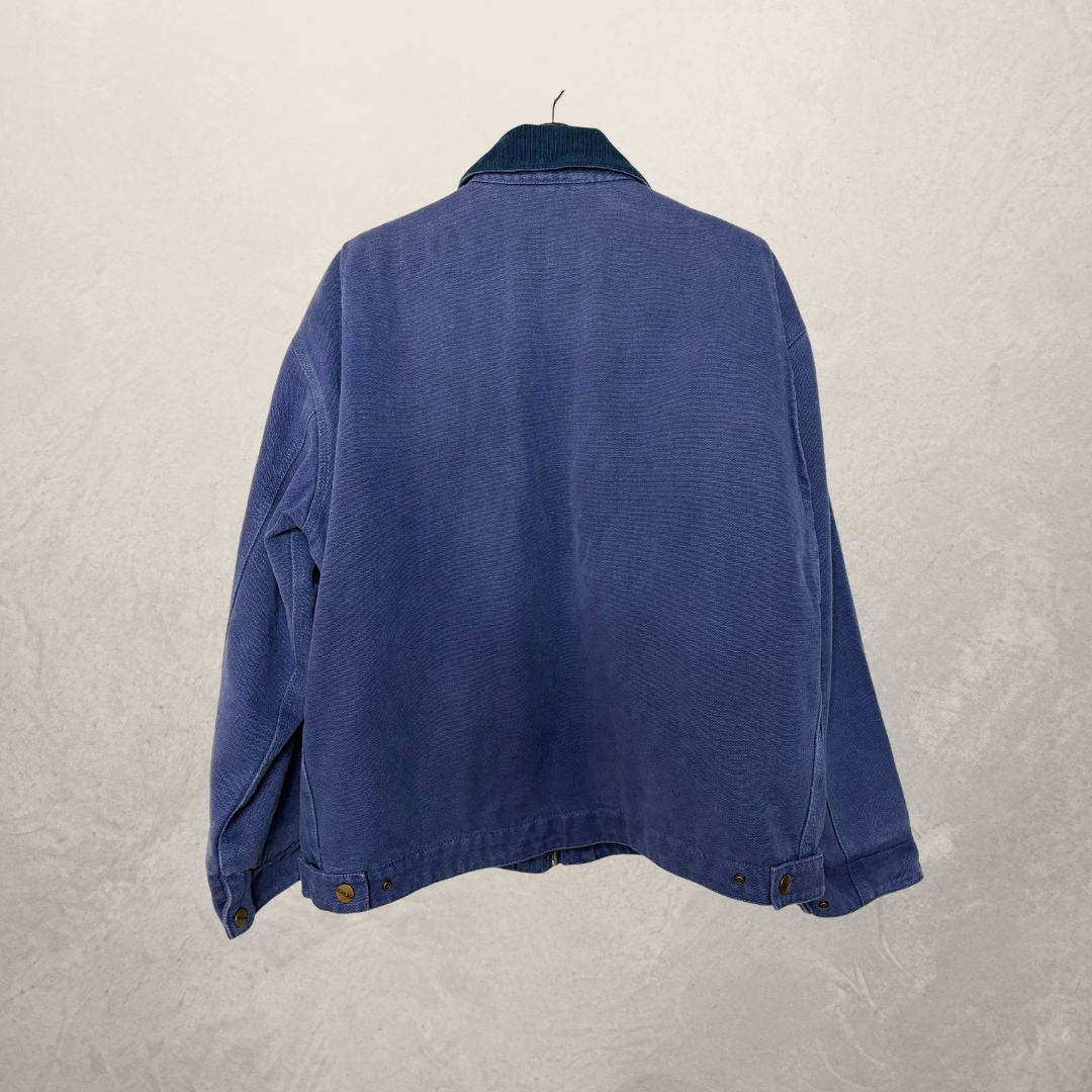 ✨希少 Carhartt×Stussy ネイビー デニムジャケットxl Stussy x Carhartt blauwe werkjas XL – Revive Haarlem