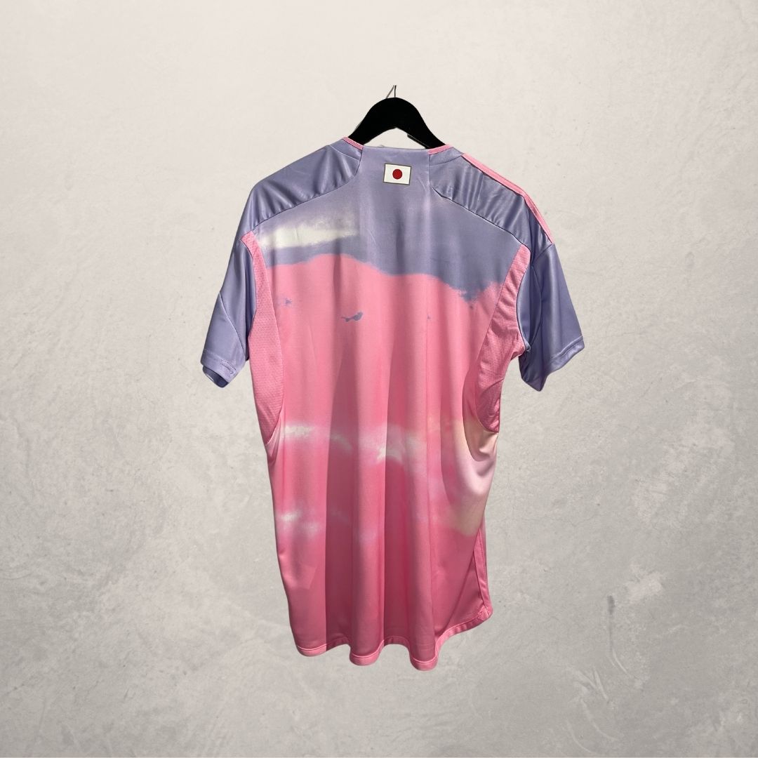Stussy x Japan roze voetbalshirt Groot