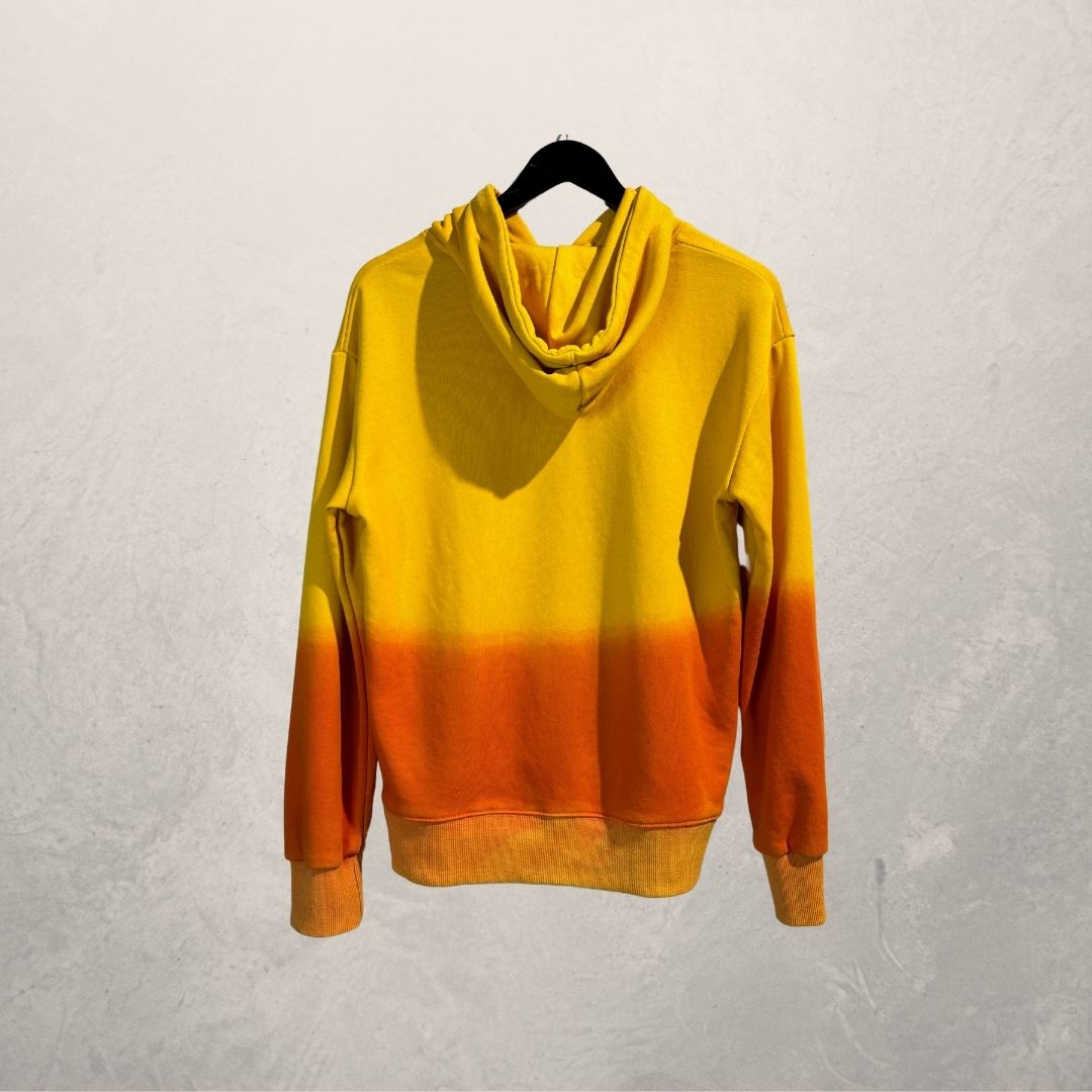 Stussy geel/oranje gradiënt hoodie M