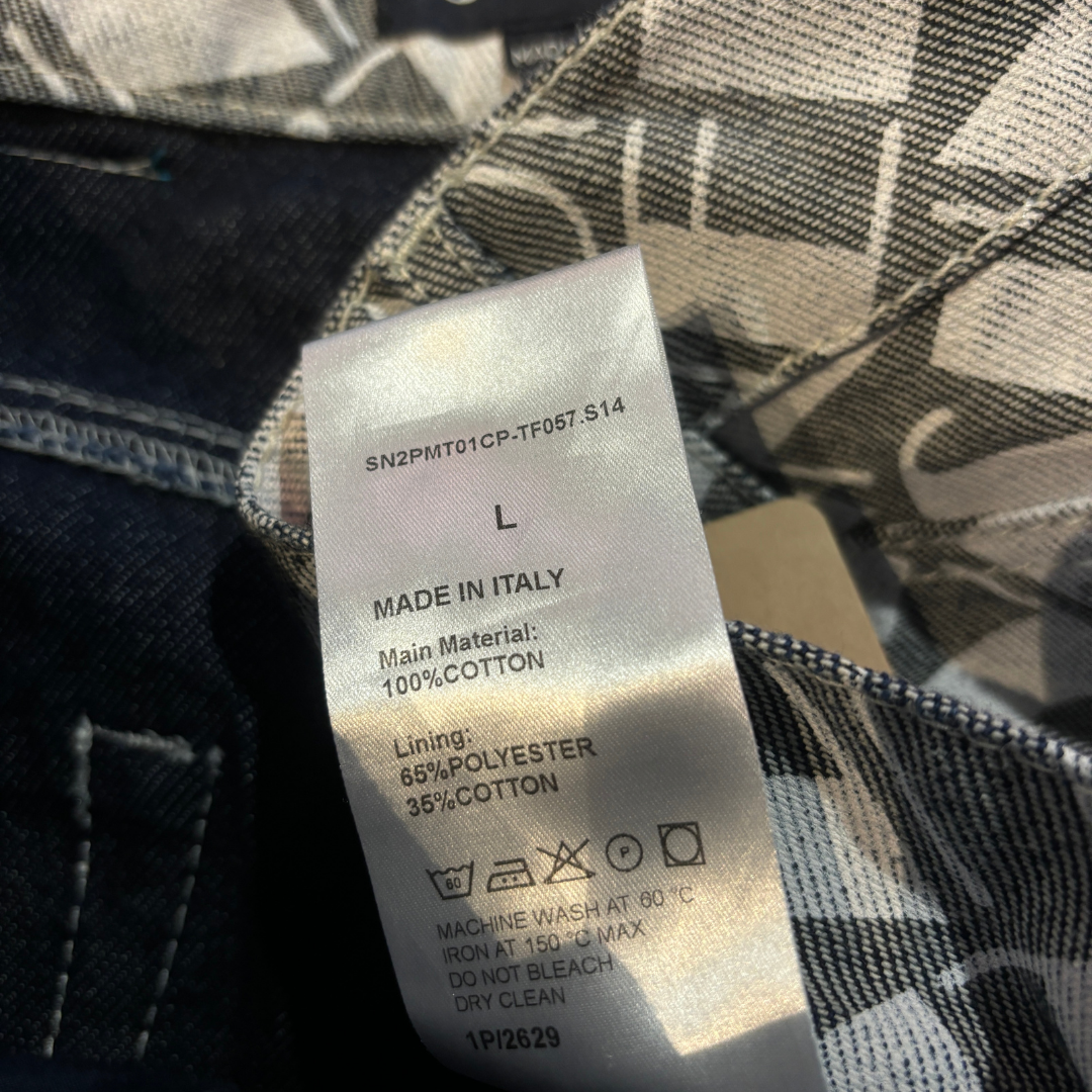 Sunnei grijze logo jeans L