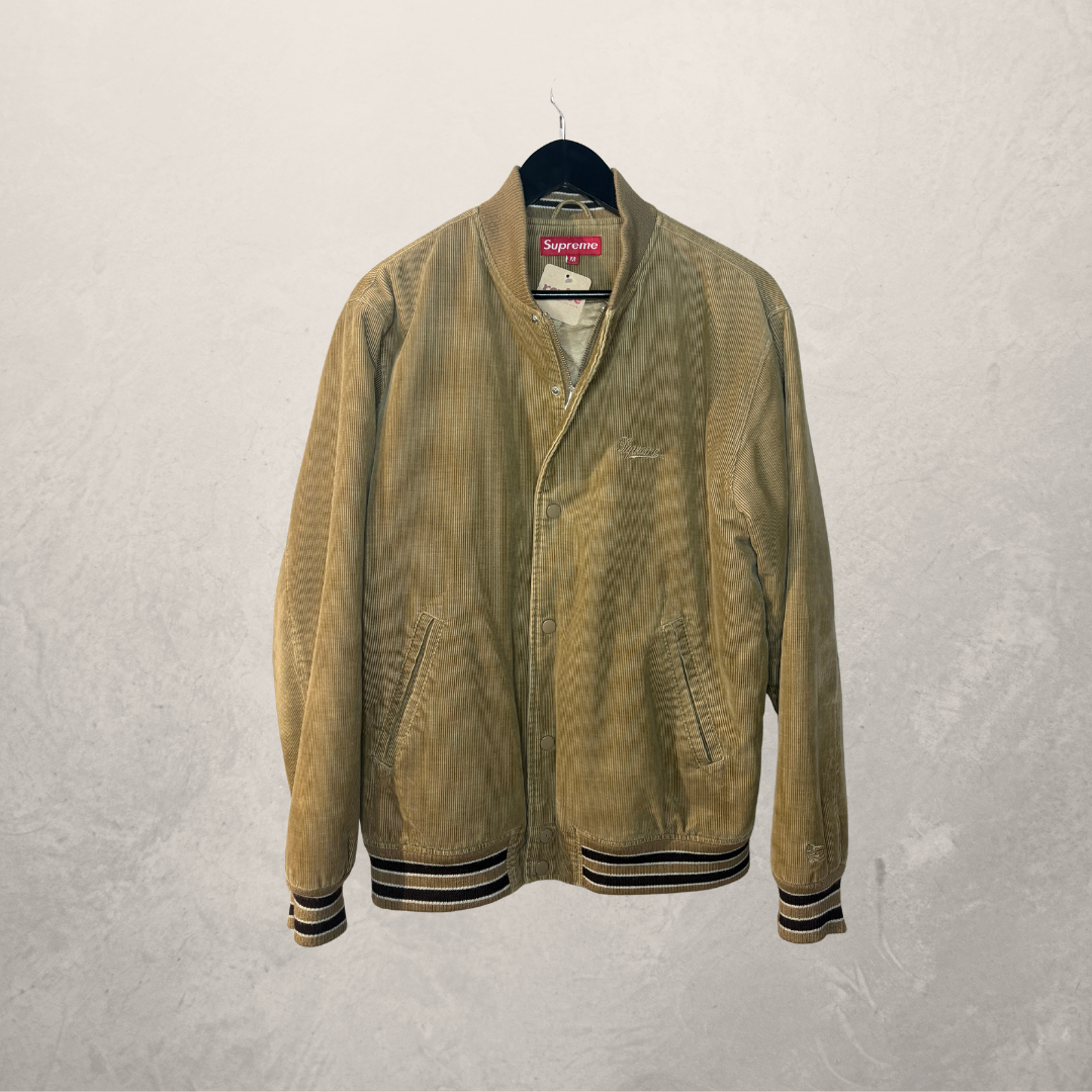 Supreme beige corduroy bomber M