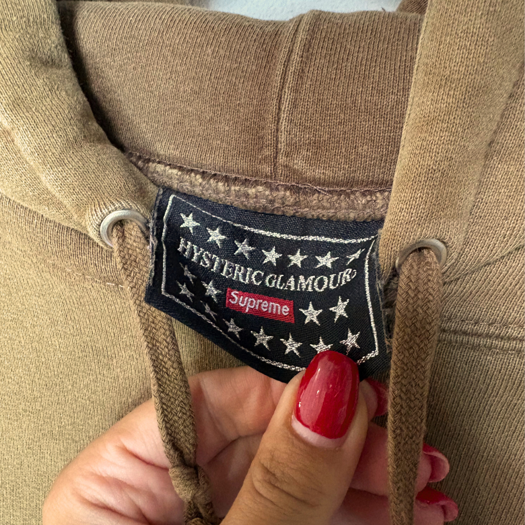 Supreme x Hysteric Glamour brown hoodie XL