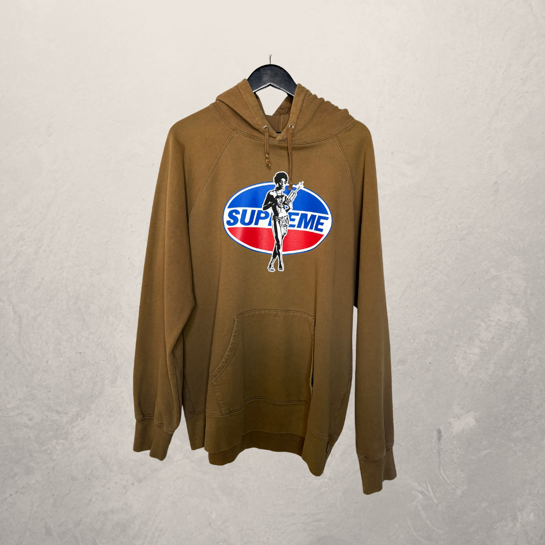 Supreme x Hysteric Glamour brown hoodie XL