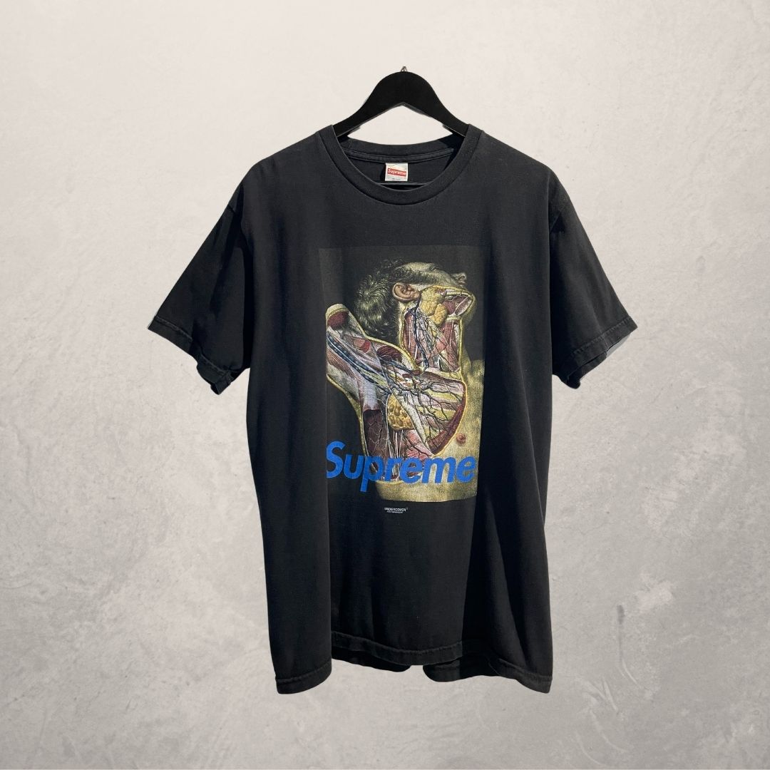 Supreme x Undercover anatomy FW2016 black graphic t shirt L
