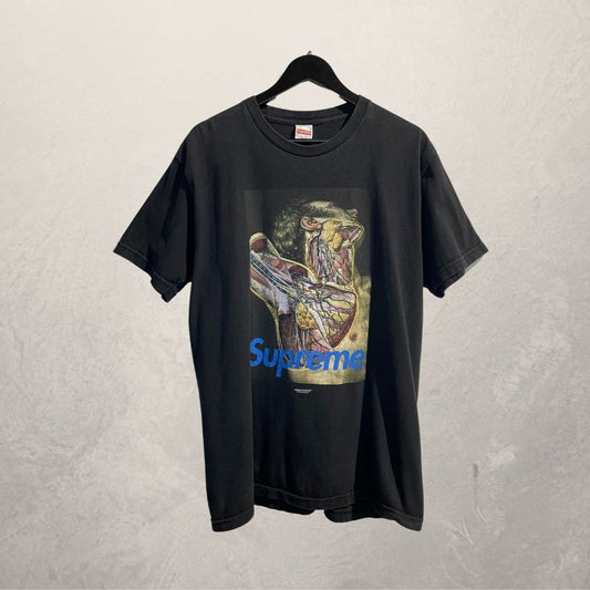 Supreme x Undercover anatomy FW2016 zwart grafisch t-shirt L