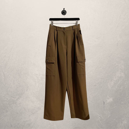 The Frankie Shop brown cargo trousers 36