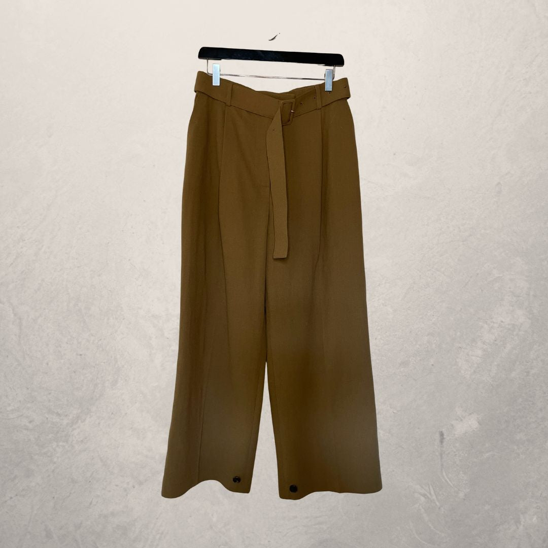 The Frankie Shop/ Blossom brand khaki belted trousers 36/38