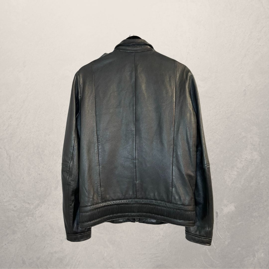 The Kooples black leather jacket M