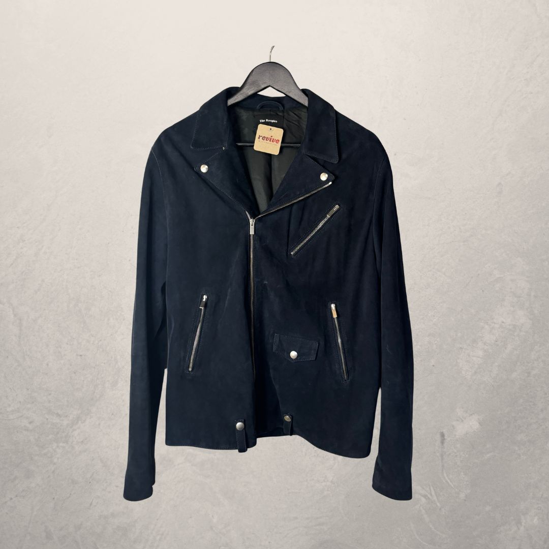 The Kooples black suede bikerjacket L